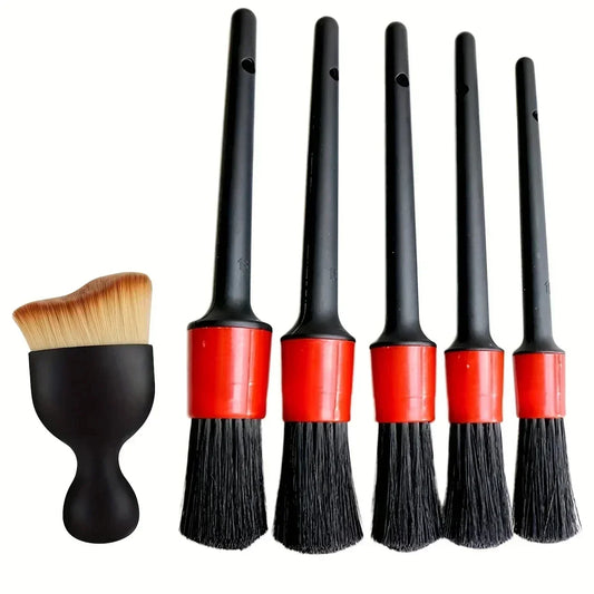6Pcs Car Detailing Brush Set