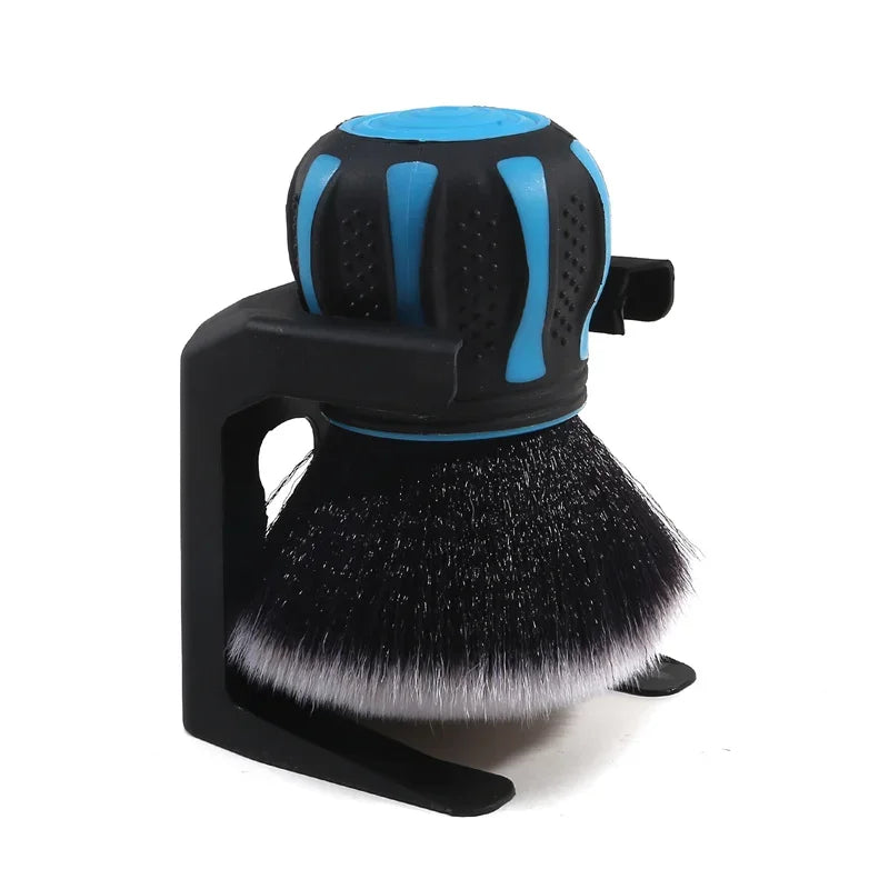 Car Detailing Brushes With Storage Rack