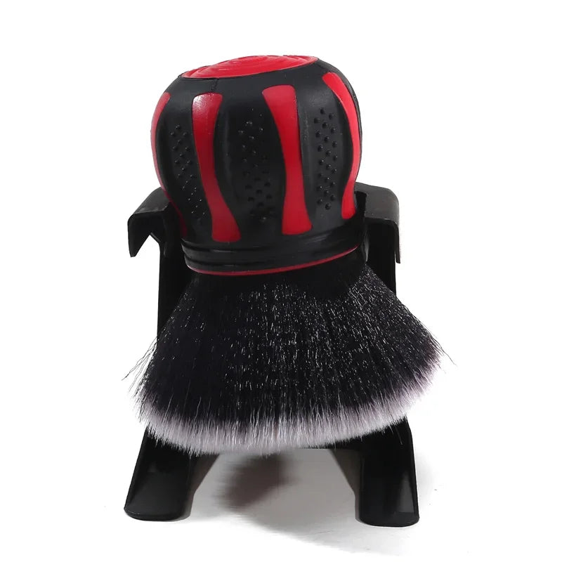 Car Detailing Brushes With Storage Rack