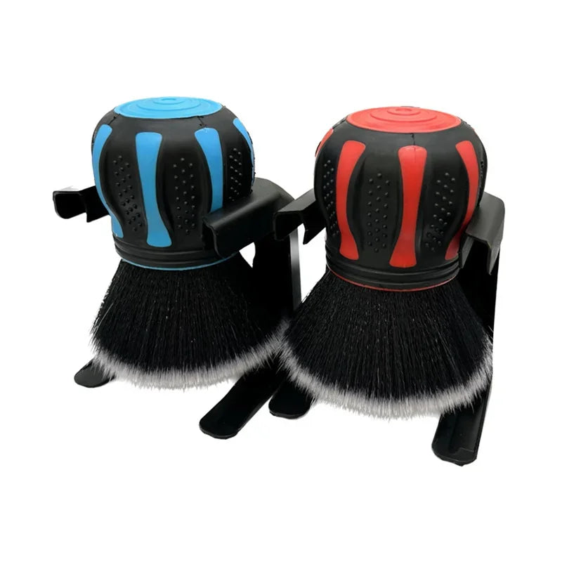 Car Detailing Brushes With Storage Rack