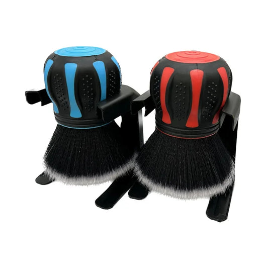 Car Detailing Brushes With Storage Rack
