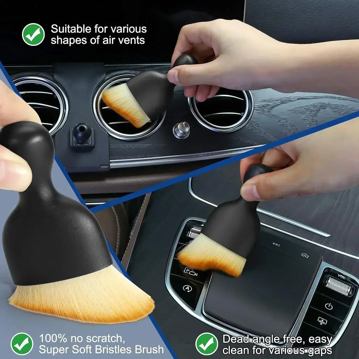 6Pcs Car Detailing Brush Set