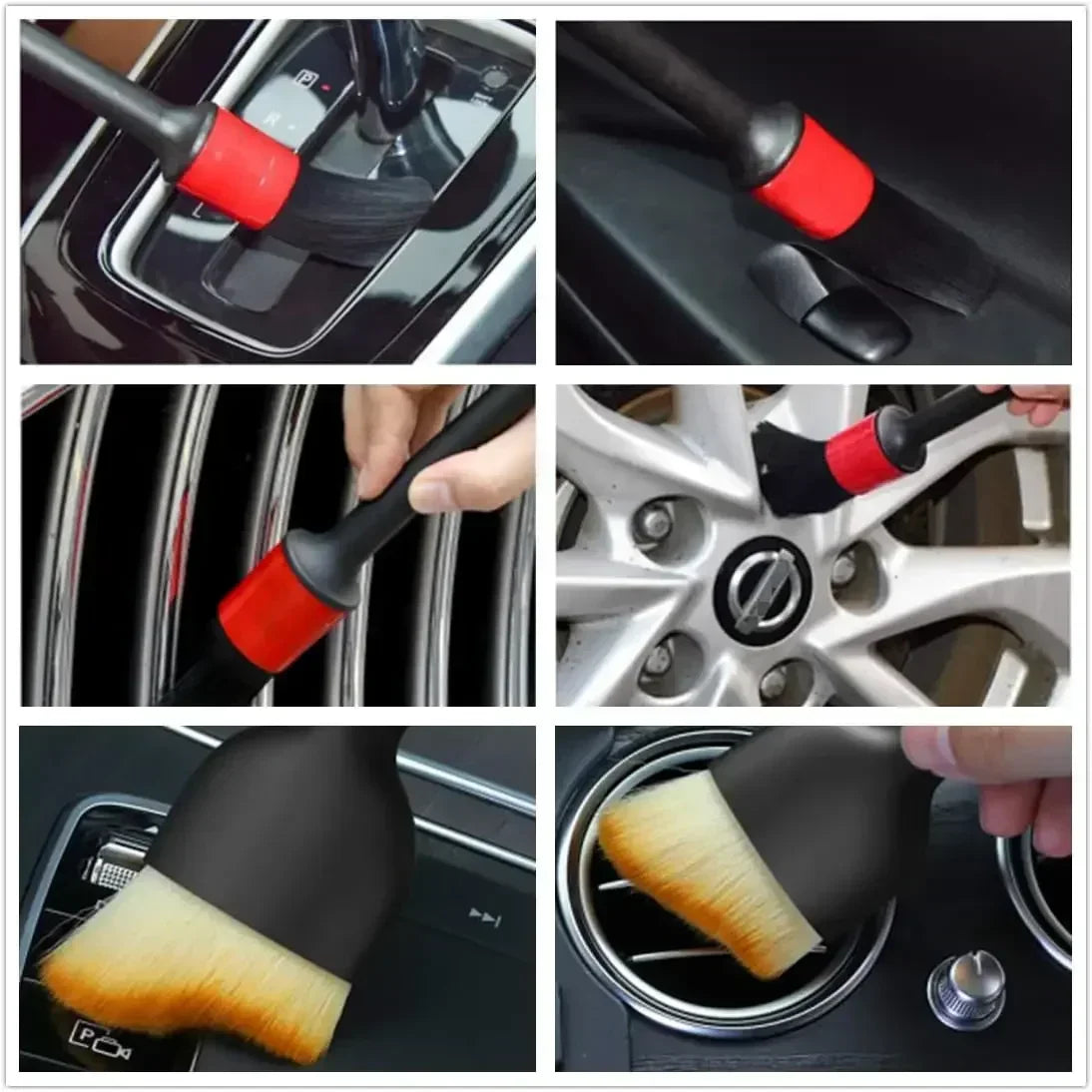 6Pcs Car Detailing Brush Set